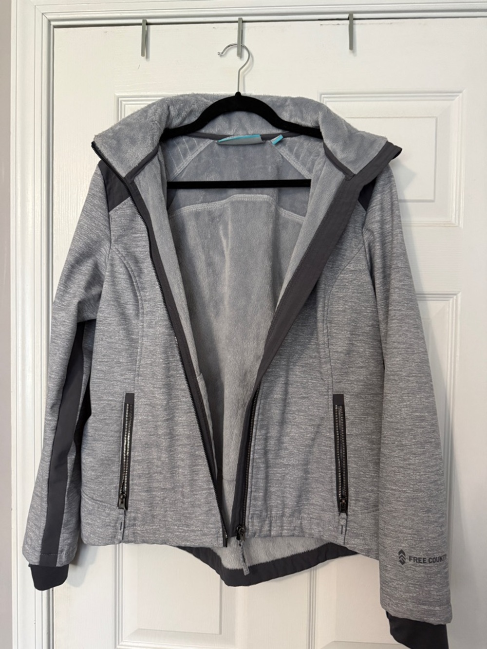 Free Country Women's Heather Gray Softshell Ski Jacket